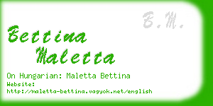 bettina maletta business card